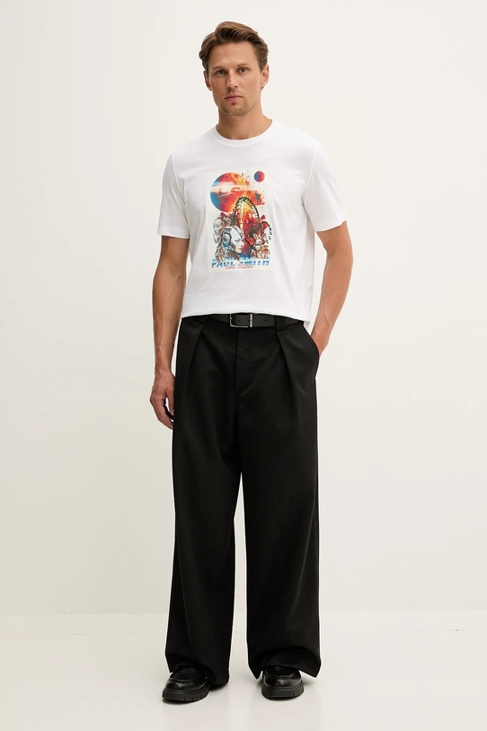 PS Paul Smith t-shirt bawełniany M2R.011R.TP5415 biały AW25