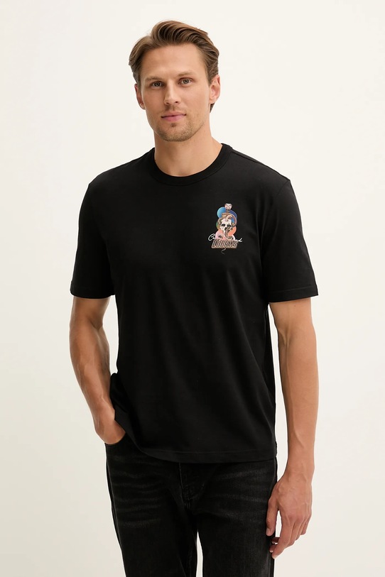 Odzież PS Paul Smith t-shirt bawełniany M2R.220X.TP5407 czarny