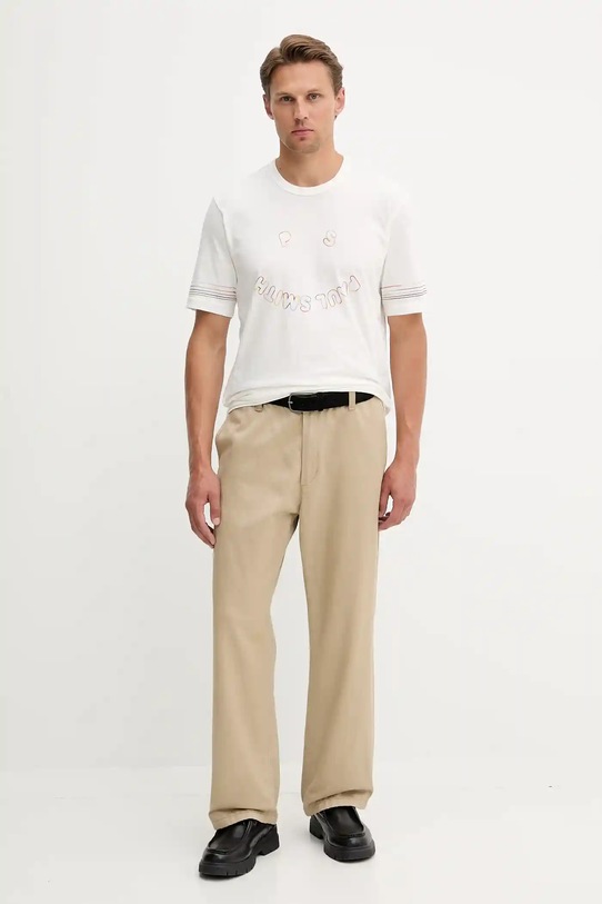 PS Paul Smith t-shirt bawełniany biały M2R.220X.TP5422