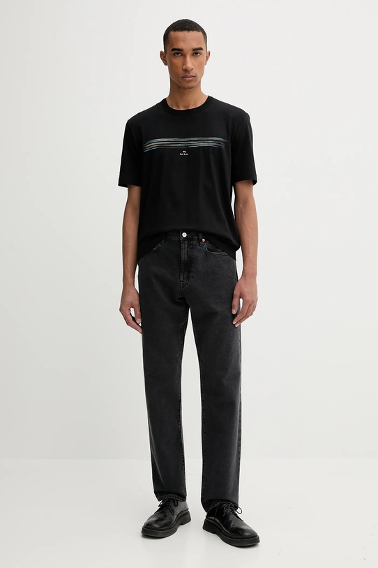 Бавовняна футболка PS Paul Smith M2R.220X.TP5447 чорний AW25