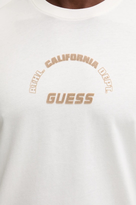 Guess t-shirt bawełniany SHIRO Z5BI05.I3Z14 beżowy