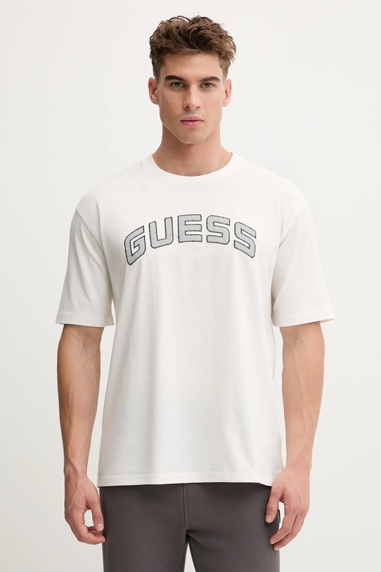Guess t-shirt bawełniany SHINGO bawełna biały Z5BI14.I3Z14