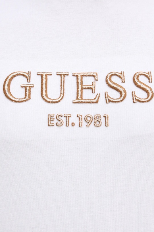 Βαμβακερό μπλουζάκι Guess M5BI09.K8FQ4 λευκό