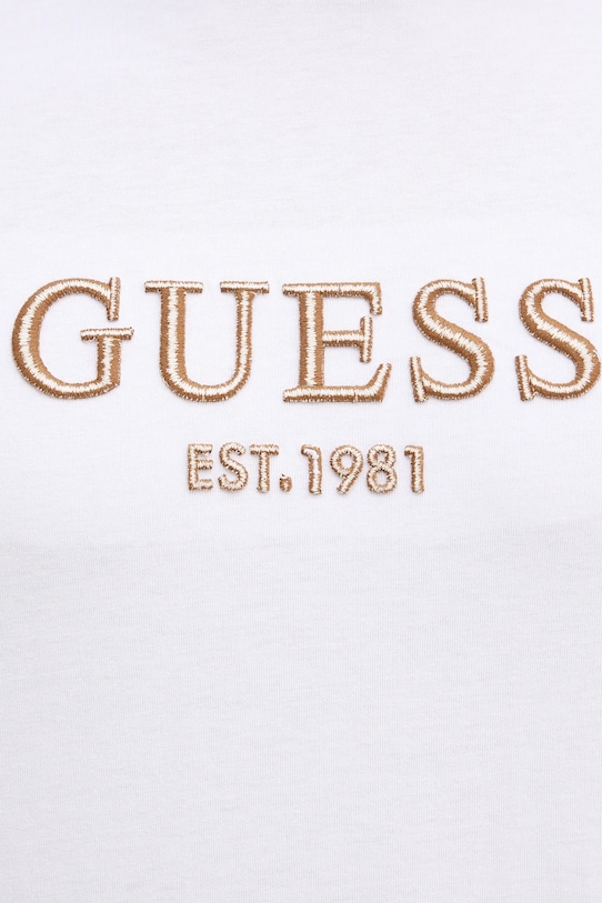Βαμβακερό μπλουζάκι Guess M5BI09.K8FQ4 λευκό