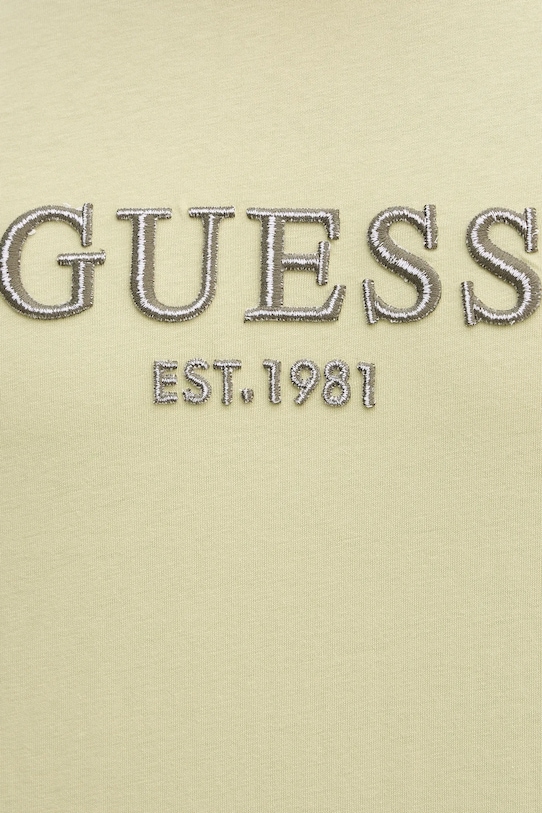 Βαμβακερό μπλουζάκι Guess M5BI09.K8FQ4 πράσινο