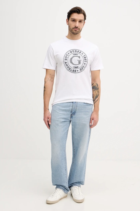 Guess t-shirt bawełniany M5BI15.K8FQ4 biały AW25