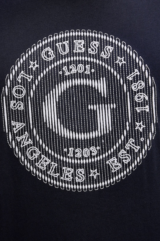 Guess t-shirt bawełniany M5BI15.K8FQ4 granatowy