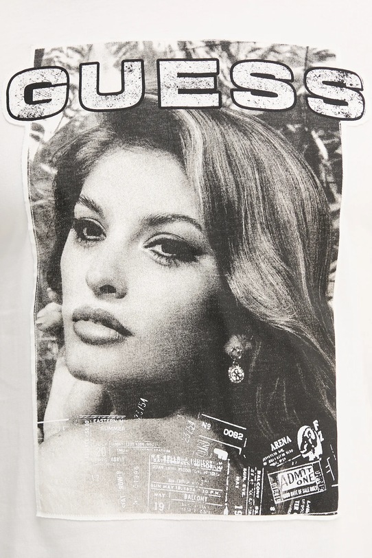 Guess t-shirt bawełniany M5BI53.KBW41 beżowy