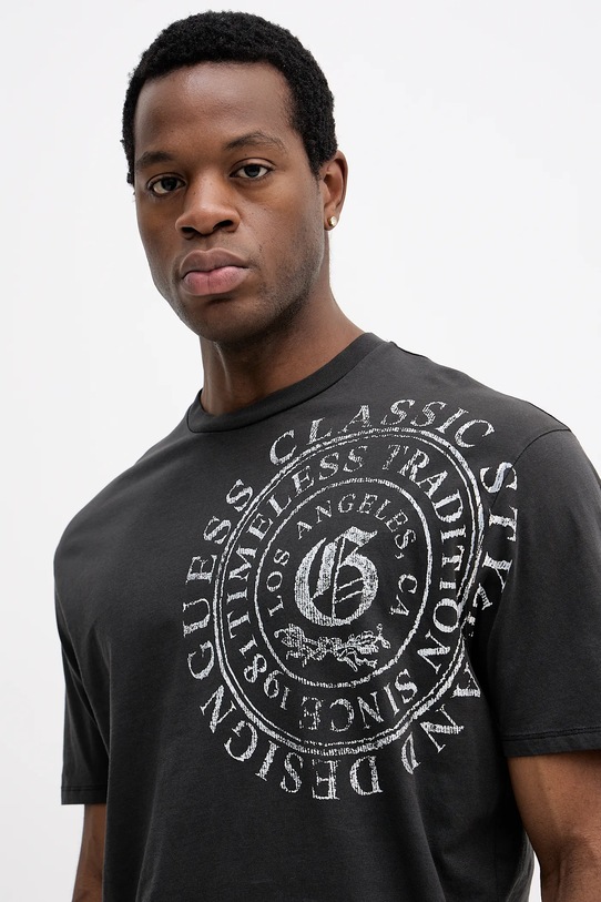 Guess t-shirt bawełniany szary M5BI69.I3Z14