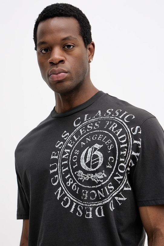 Guess t-shirt bawełniany szary M5BI69.I3Z14