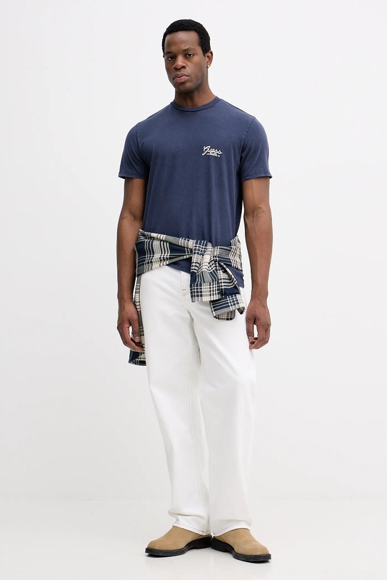 Guess tricou din bumbac M5BI70.I3Z14 bleumarin AW25