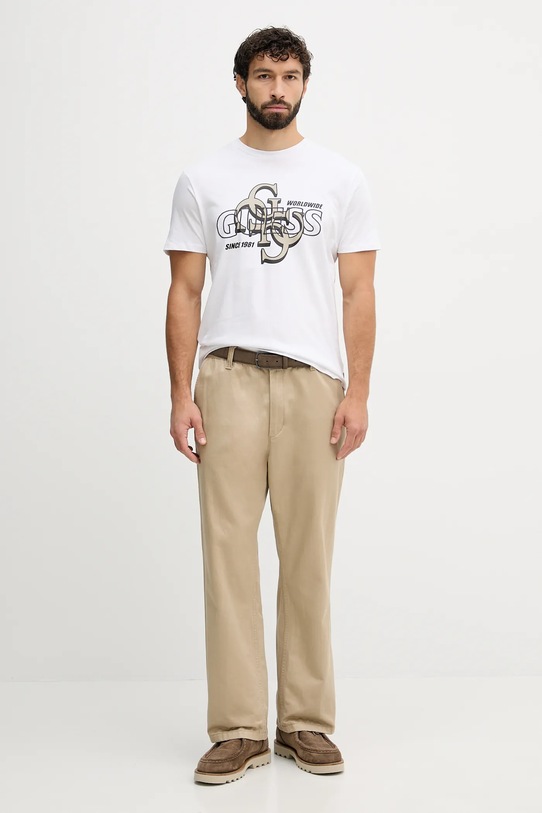 Guess t-shirt bawełniany M5BI72.I3Z14 biały AW25