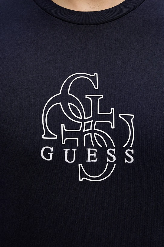Guess t-shirt bawełniany M5BI76.I3Z14 granatowy