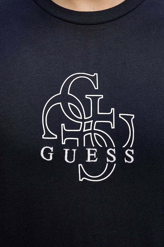Guess t-shirt bawełniany M5BI76.I3Z14 granatowy