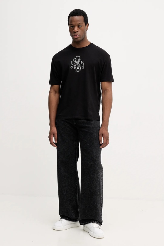 Guess t-shirt bawełniany M5BI76.I3Z14 czarny NC25