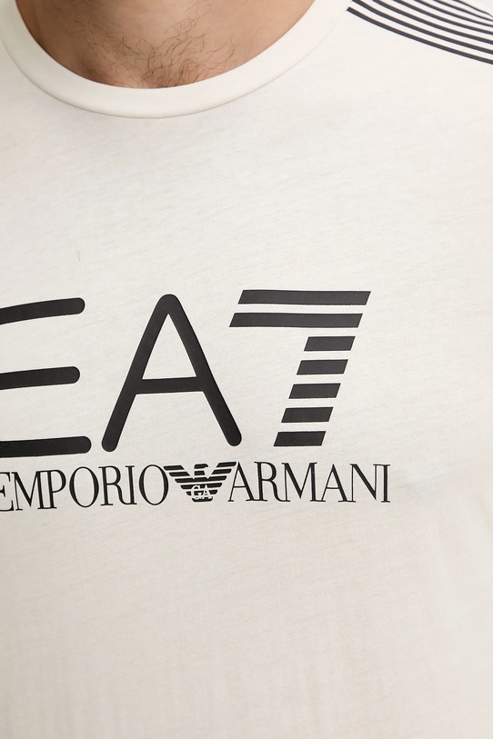 EA7 Emporio Armani t-shirt bawełniany AF10375.7M000961 beżowy