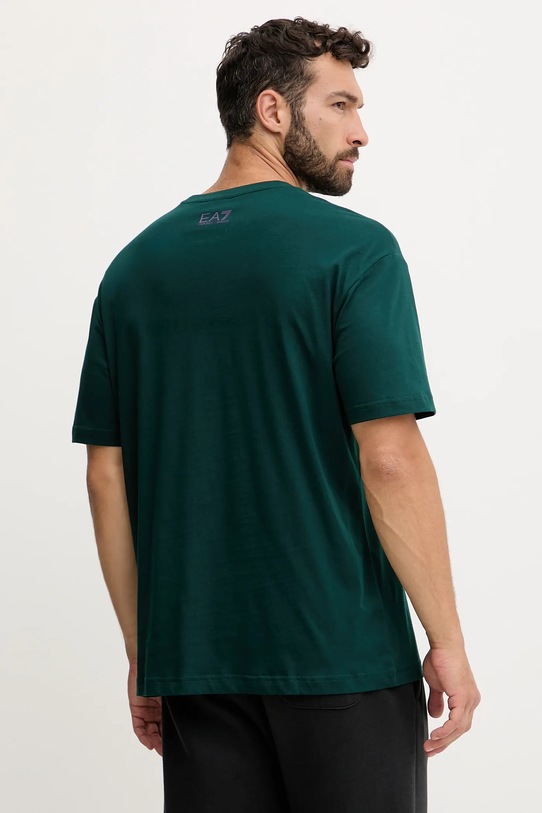 Odzież EA7 Emporio Armani t-shirt bawełniany AF10375.7M001129 turkusowy