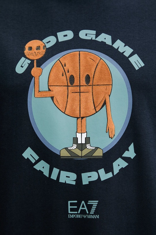 EA7 Emporio Armani tricou din bumbac AF10441.7M000774 albastru