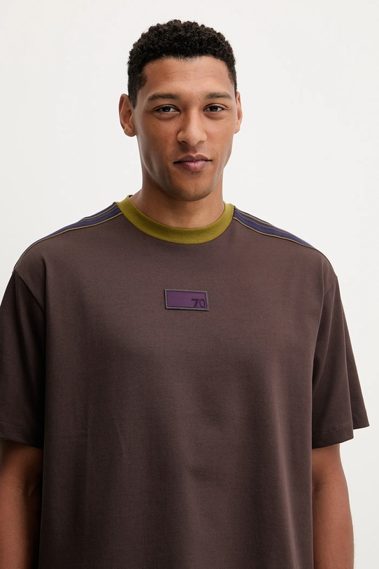 EA7 Emporio Armani t-shirt bawełniany brązowy AF12957.7X000404