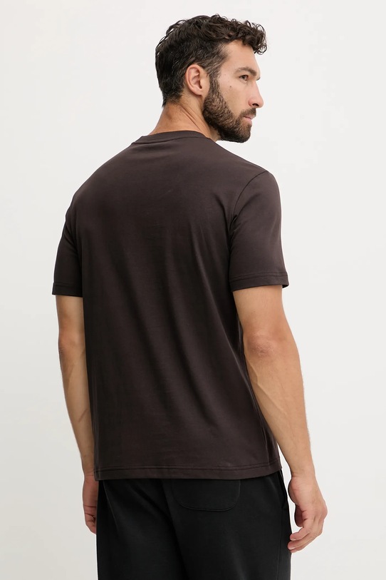 Odzież EA7 Emporio Armani t-shirt bawełniany AF13244.7X000147 brązowy