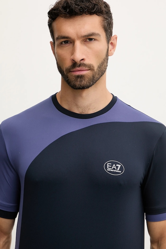 EA7 Emporio Armani tricou de antrenament bleumarin AF13689.7M000840