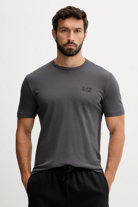 EA7 Emporio Armani t-shirt bawełniany nadruk szary PJVPZ.8NPT25