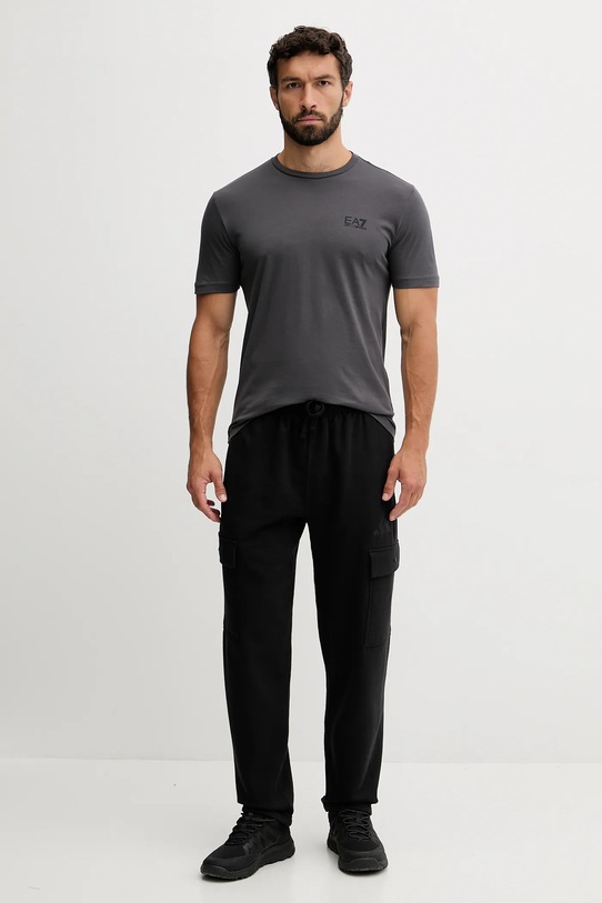 EA7 Emporio Armani t-shirt bawełniany PJVPZ.8NPT25 szary AW25