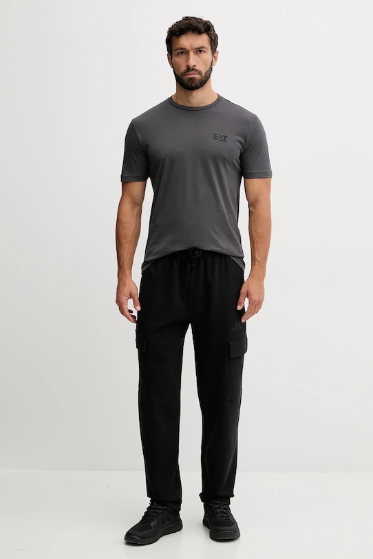 EA7 Emporio Armani t-shirt bawełniany PJVPZ.8NPT25 szary AW25