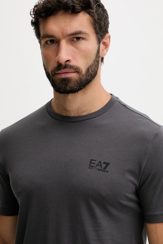 EA7 Emporio Armani t-shirt bawełniany szary PJVPZ.8NPT25