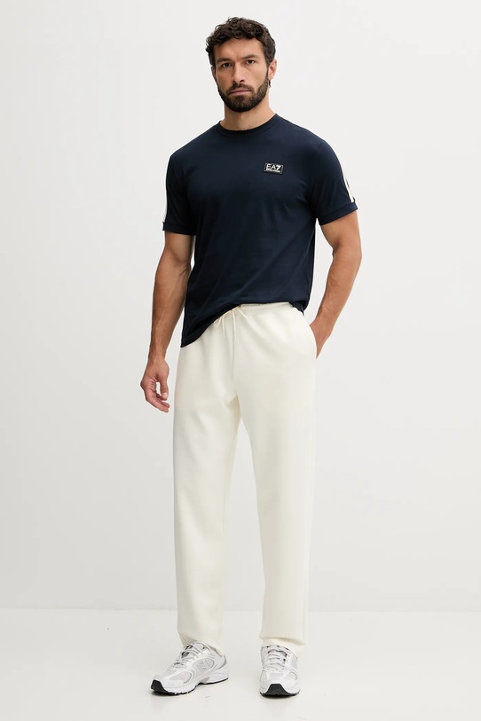 EA7 Emporio Armani t-shirt bawełniany AF10375.7M000956 granatowy AW25