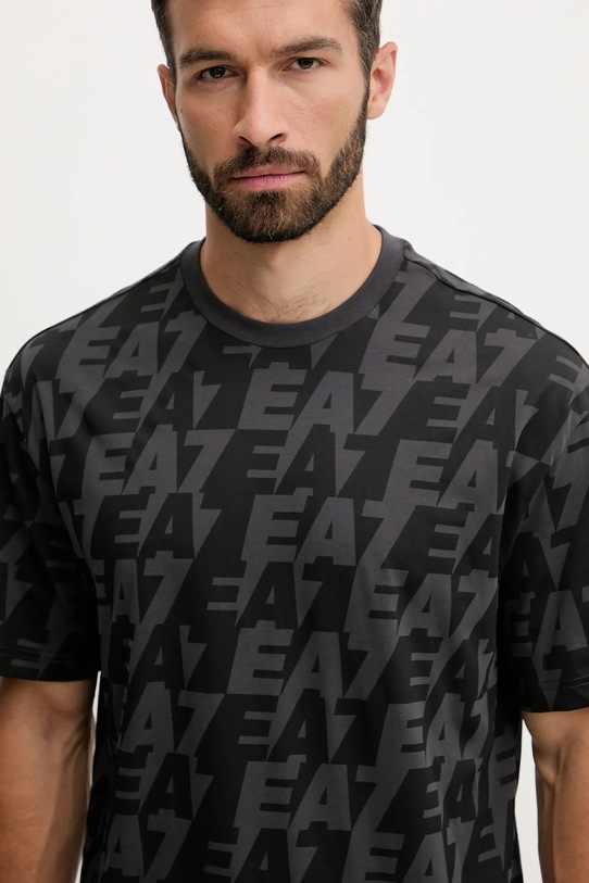 EA7 Emporio Armani t-shirt bawełniany szary AF10378.7M000980