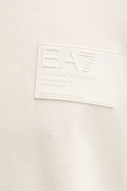 Памучна тениска EA7 Emporio Armani AF13741.7X000127 бежов