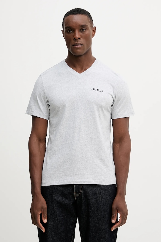 Guess t-shirt bawełniany 3-pack bawełna szary U5BG58.KCAM1