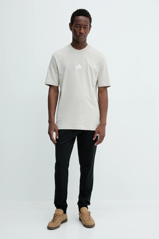 adidas tricou din bumbac Essential bej JD1779