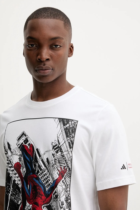 adidas tricou din bumbac Spiderman T-S alb JL5556