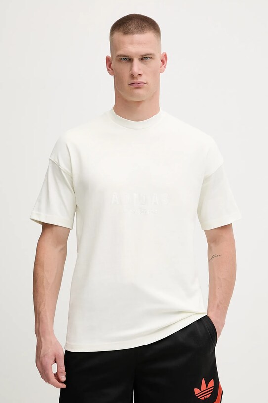 adidas t-shirt in cotone All SZN rilassato beige JL6552