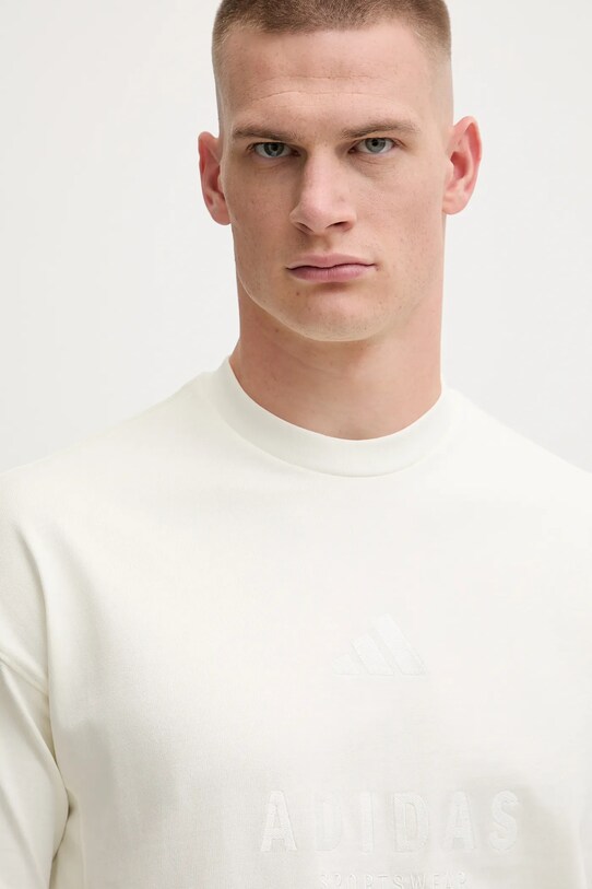 adidas t-shirt in cotone All SZN beige JL6552