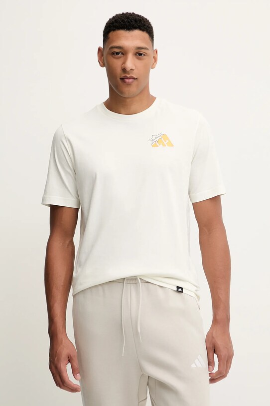 Îmbrăcăminte adidas tricou din bumbac Food Grilled Cheese Graphic Tee JM6459 bej