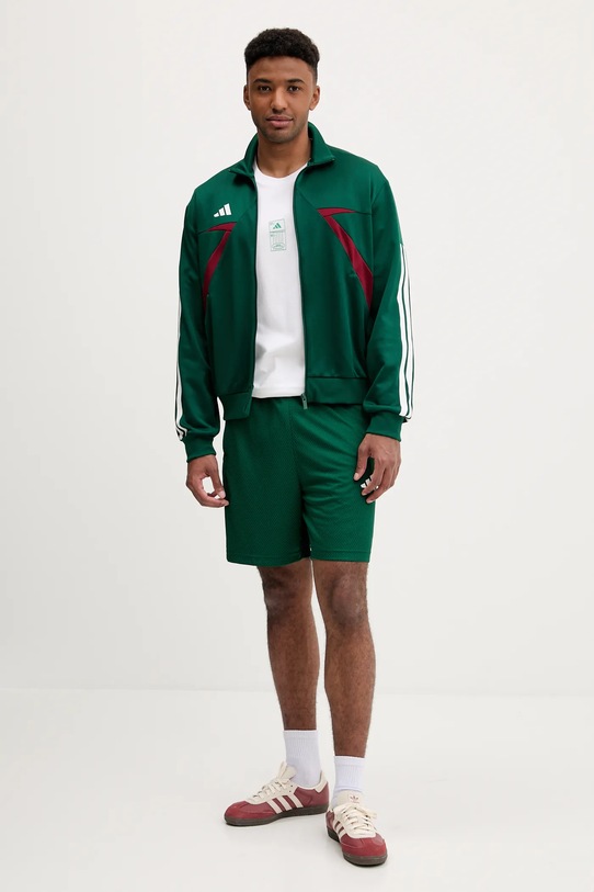 Βαμβακερό μπλουζάκι adidas Stadium Ticket Loose Graphic T-Shirt JM6473 λευκό AW25