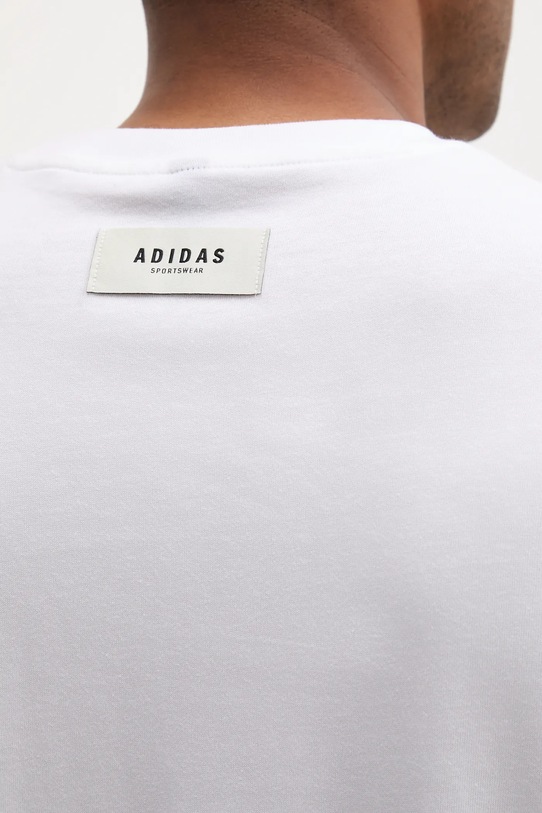 Βαμβακερό μπλουζάκι adidas Stadium Ticket Loose Graphic T-Shirt JM6473