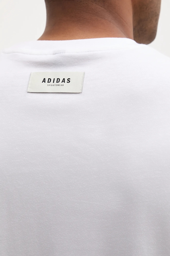 adidas tricou din bumbac Stadium Ticket Loose Graphic T-Shirt JM6473