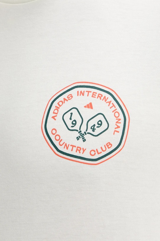 adidas tricou din bumbac Country Club Scenic Graphic Tee JN2512 bej