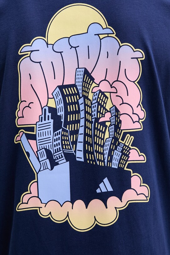 Хлопковая футболка adidas 90S CITY JV8450