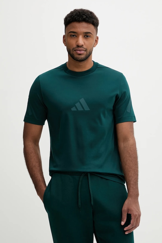 adidas t-shirt bawełniany x Z.N.E nadruk zielony JW4736