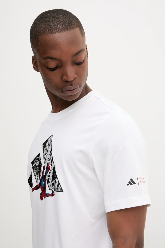 Бавовняна футболка adidas Spiderman білий JW8842