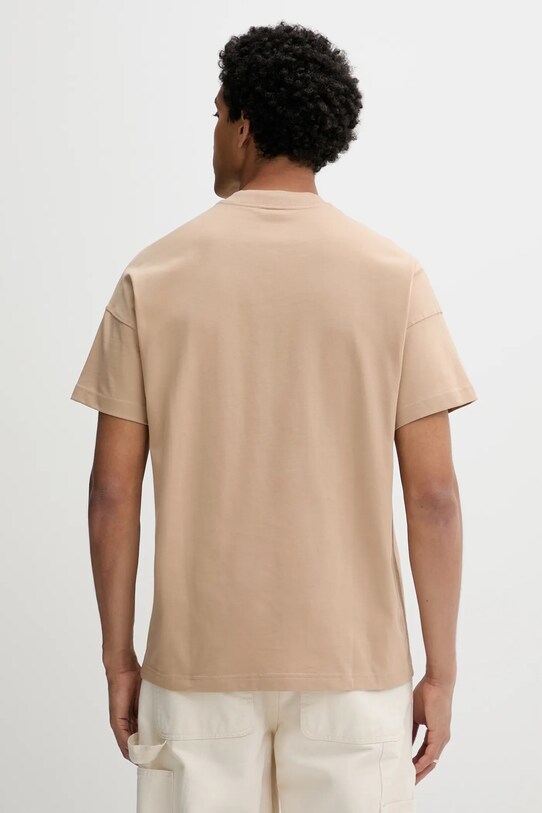 Odzież adidas t-shirt bawełniany All SZN JX5083 beżowy