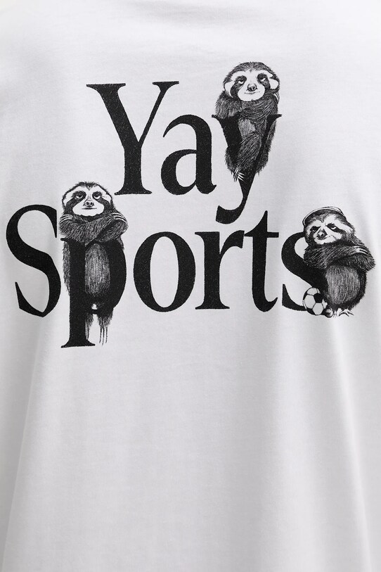 Βαμβακερό μπλουζάκι adidas JY1828 λευκό