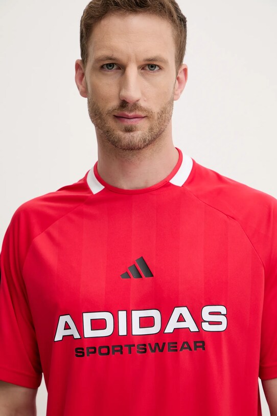 adidas t-shirt Tiro czerwony KB5569