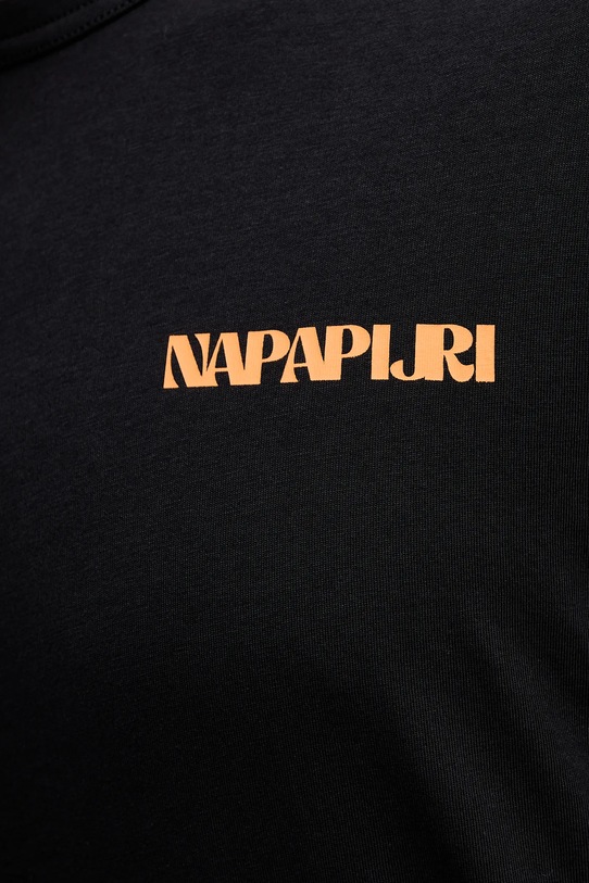 Napapijri t-shirt bawełniany S-Snibston NP0A4H439411 czarny