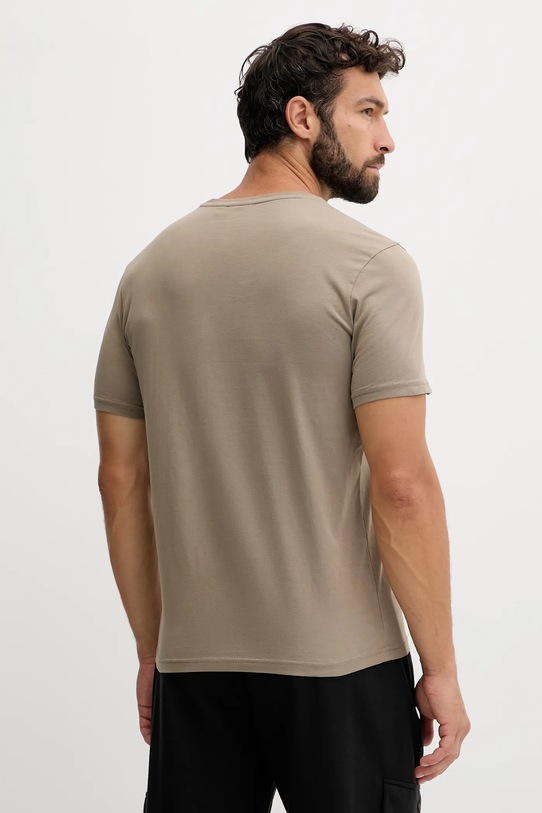 Odzież Napapijri t-shirt bawełniany Salis NP0A4H8DN1T1 brązowy